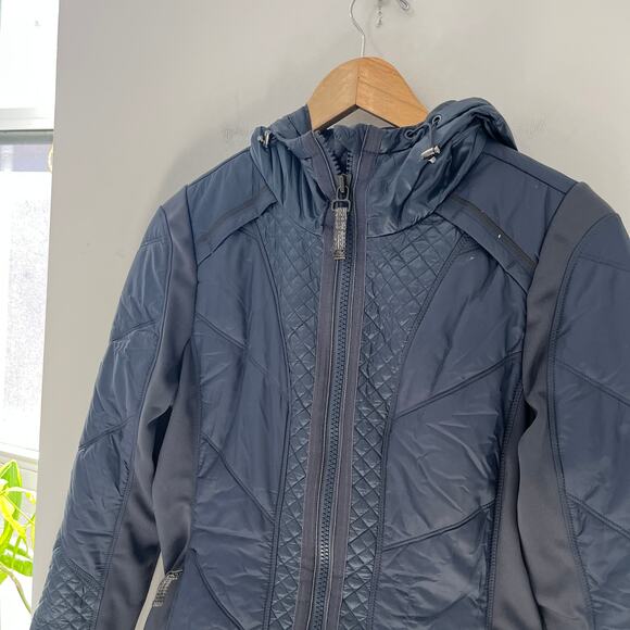 Athleta Rock Rige PrimaLoft Blue Quilted Jacket Size Small - Picture 5 of 8